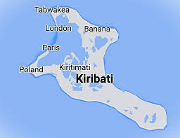 Kiribati atolls and lagoon scenery